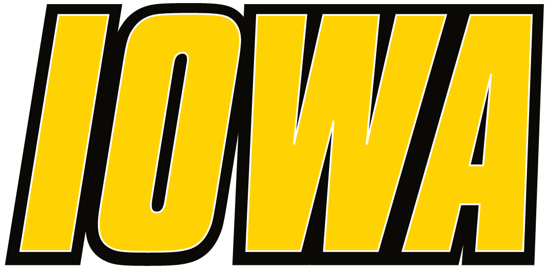 Iowa Hawkeyes 2002-Pres Wordmark Logo DTF decal stickers